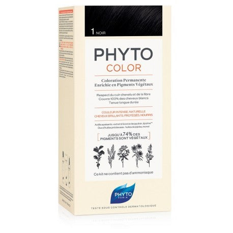 Phyto Phytocolor 1 Nero Colorazione Permanente Capelli - phytocolor 1 nero