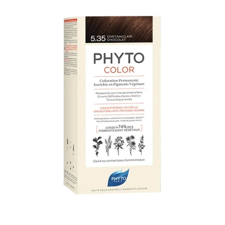 Phyto Phytocolor 5.35 Castano Chiaro Cioccolato Colorazione Permanente Capelli - Phyto Phytocolor 5.35 Castano Chiaro Cioccolato Colorazione Permanente Capelli