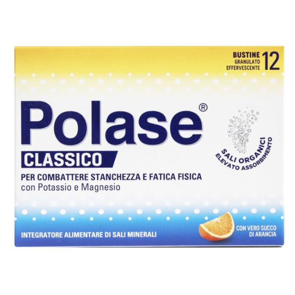 Polase Classico Per Stanchezza e Fatica Fisica 12 Bustine Gusto Arancia