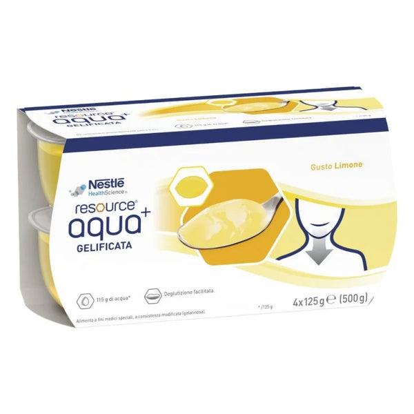 Nestle Resource Aqua+ Gelificata Gusto Limone 4x125g