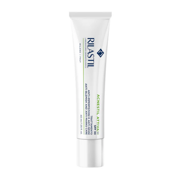 Rilastil Acnestil Attiva+ SPF30 Trattamento Anti-Impefezioni e Anti-segni, 40ml