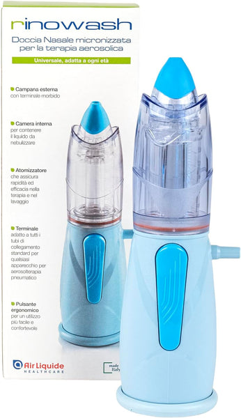 RINOWASH, Doccia Nasale Micronizzata per la Terapia Aerosolica, Adatto per Adulti e Bambini