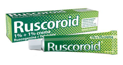 Ruscoroid*crema Rett 40g 1%+1%
