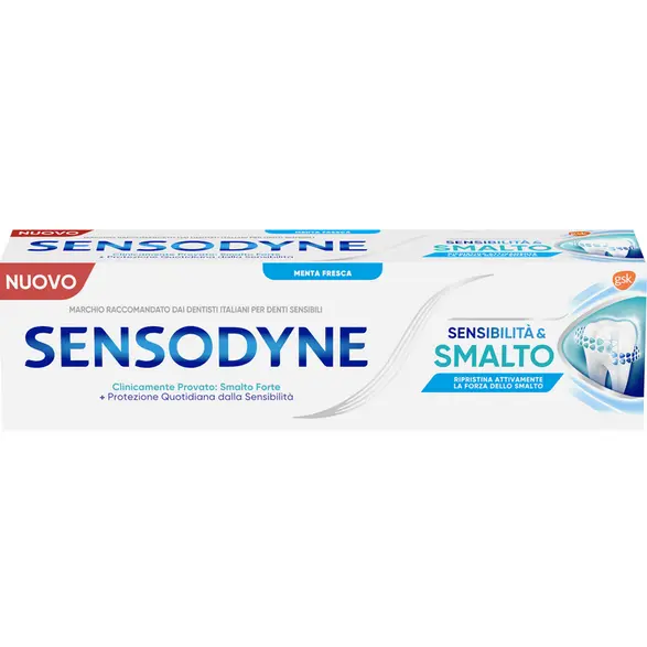 Sensodyne Dentifricio Sensibilità & Smalto Denti Sensibili Gusto Menta Fresca 75 ml