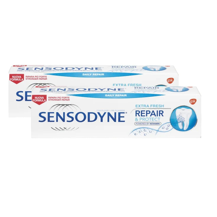 Sensodyne Repair & Protect Extra Fresh Dentifricio 2x75ml