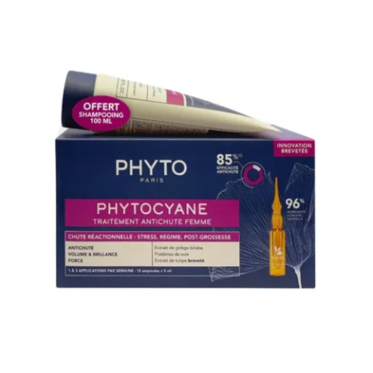 Kit Phytocyane D Temp+sh Donna - kit fiale anticaduta + omaggio shampoo anticaduta