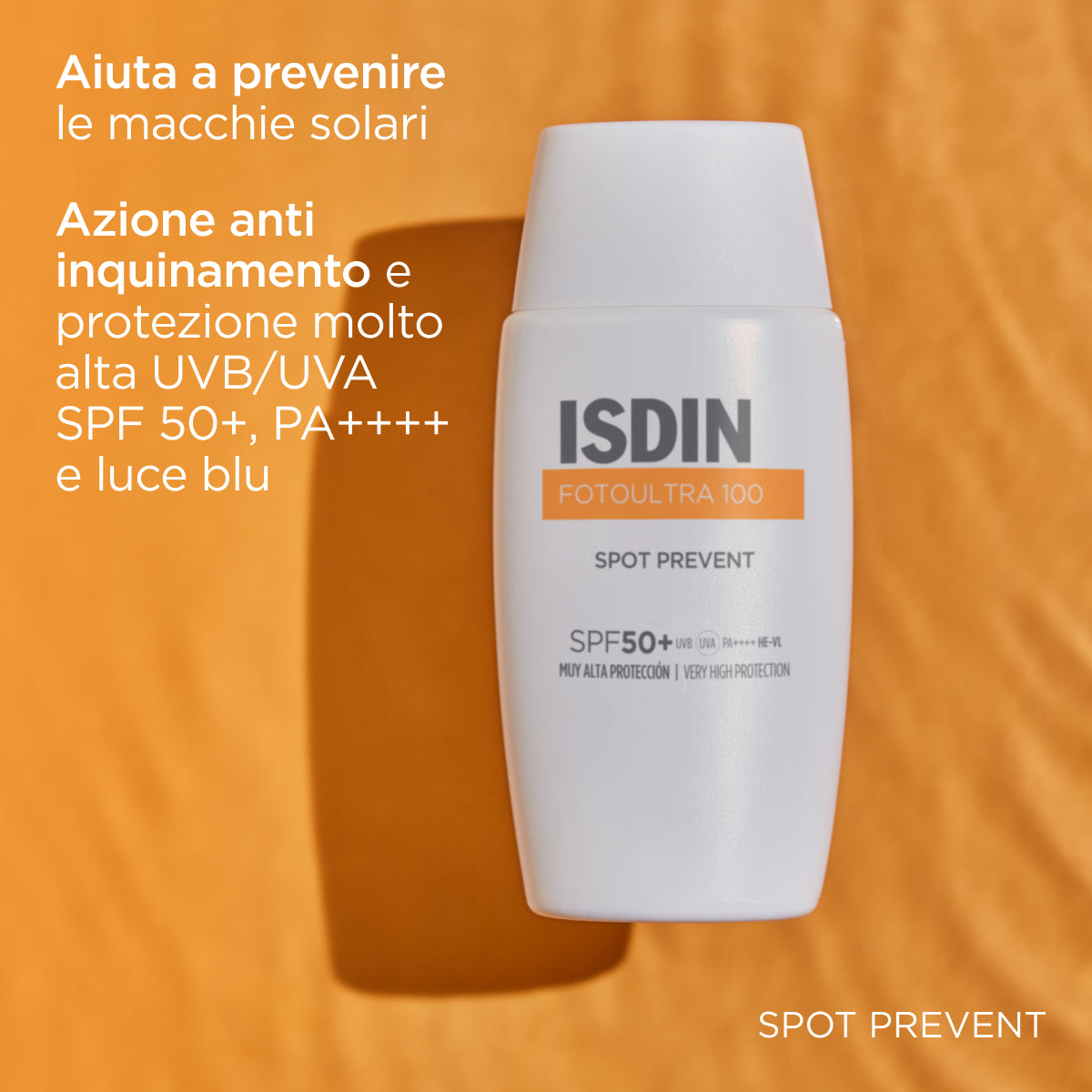 Isdin Fotoultra 100 Spot Prevent Fluido Viso spf50+ 50ml - Isdin Fotoultra 100 Spot Prevent Fluido Viso spf50+ 50ml