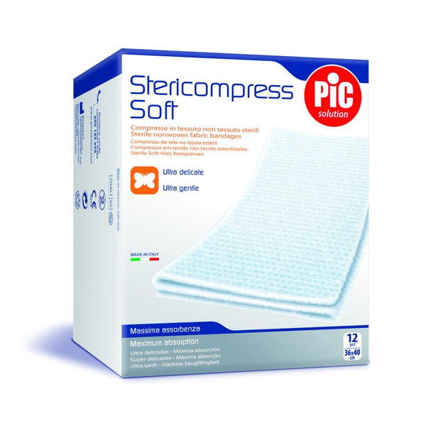 Stericompress 18x40cm Compresse Sterili PIC 12 Pezzi