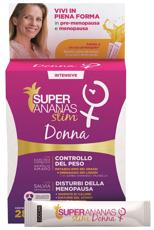 Super Ananas Slim Donna drenante Zuccari 28 Stick x 10ml - super ananas slim donna zuccari 28 stick