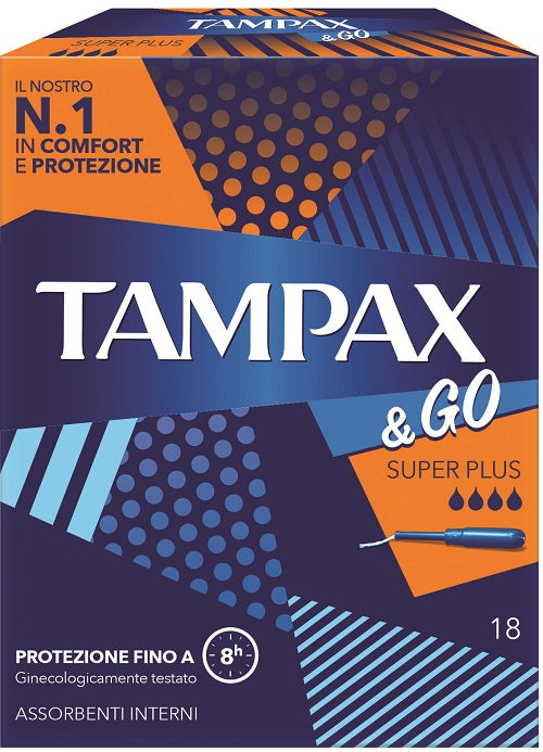 Tampax &go Super Plus 18pz - Tampax &go Super Plus 18pz