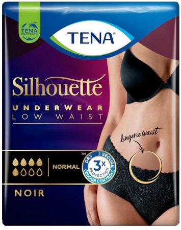 Tena Silhouette Noir M 10pz - Tena Silhouette Noir M 10pz