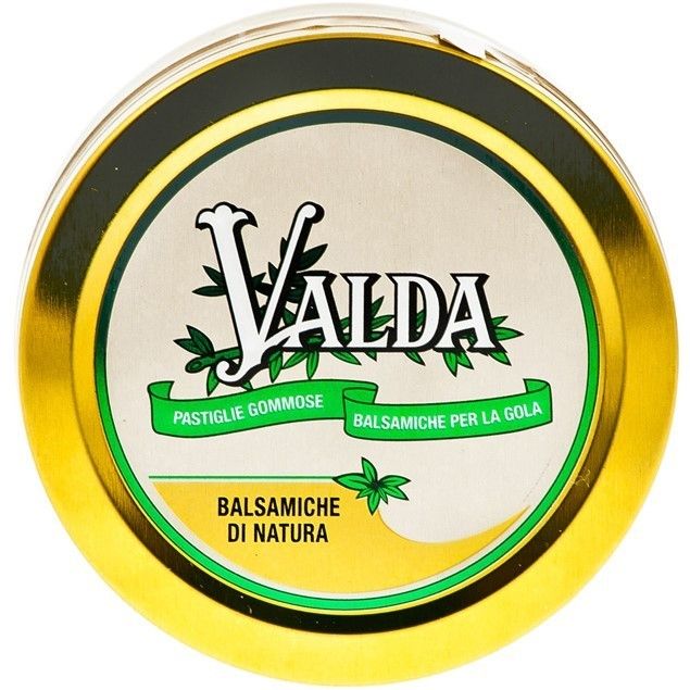 Valda Pastiglie Gommose Balsamiche Per La Gola, Vaschetta di metallo da 50g