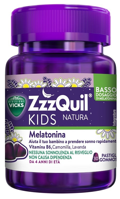 Zzzquil Kids Natura Melatonina Bambini 30 Pastiglie Gommose