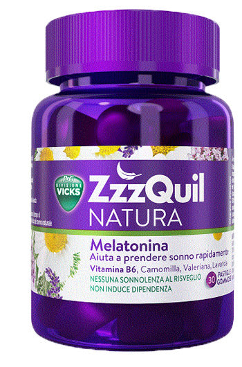 Zzzquil Natura Integratore Per Il Sonno Con Melatonina Per Dormire 30 Pastiglie Gommose - zzzquil natura pastiglie