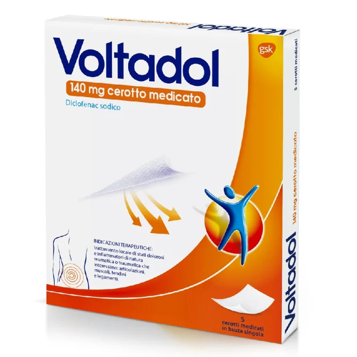 voltadol 140mg 5 cerotti medicati 