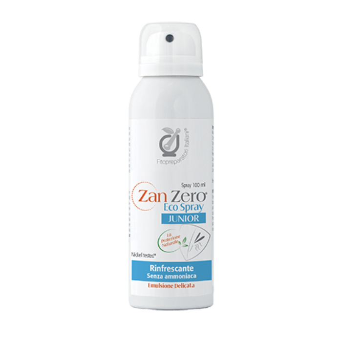 Zan Zero Junior Eco Spray, Protezione Naturale da Zanzare, Fitopreparatori Italiani 100ml - Zan Zero Junior Eco Spray, Protezione Naturale da Zanzare, Fitopreparatori Italiani 100ml