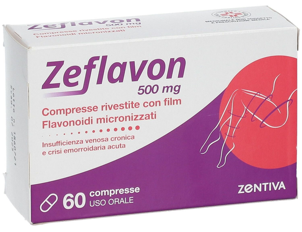 Zeflavon*60cpr Riv 500mg