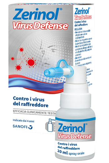 Zerinol Virus Defense, Contro i virus del Raffredore, Spray Orale 20ml