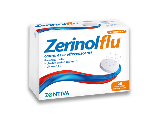 zerinol flu con vitamina c 20 compresse effervescenti